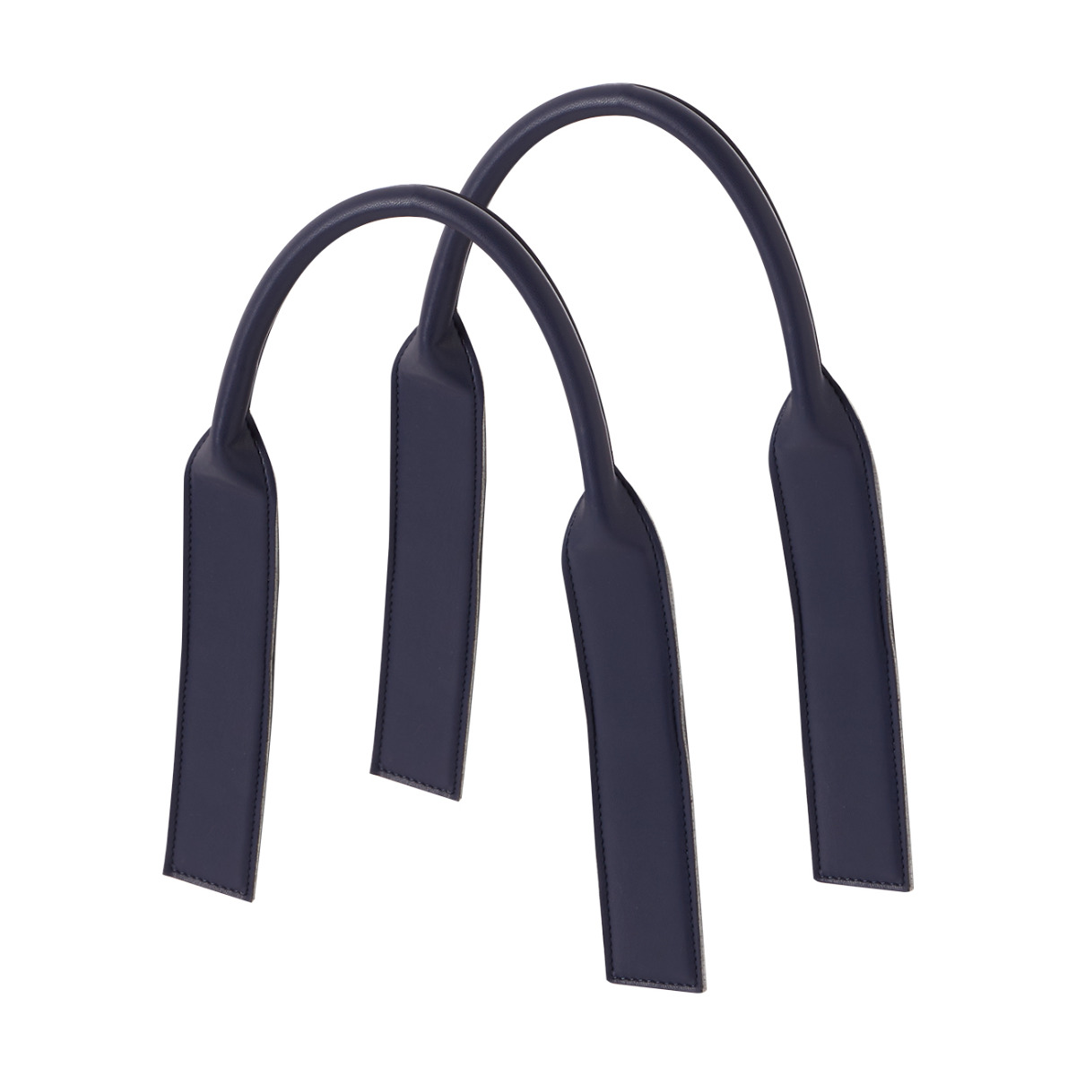 Uchwyty krótkie Piatto tubolare sbalzo simil pelle nappa Blu navy