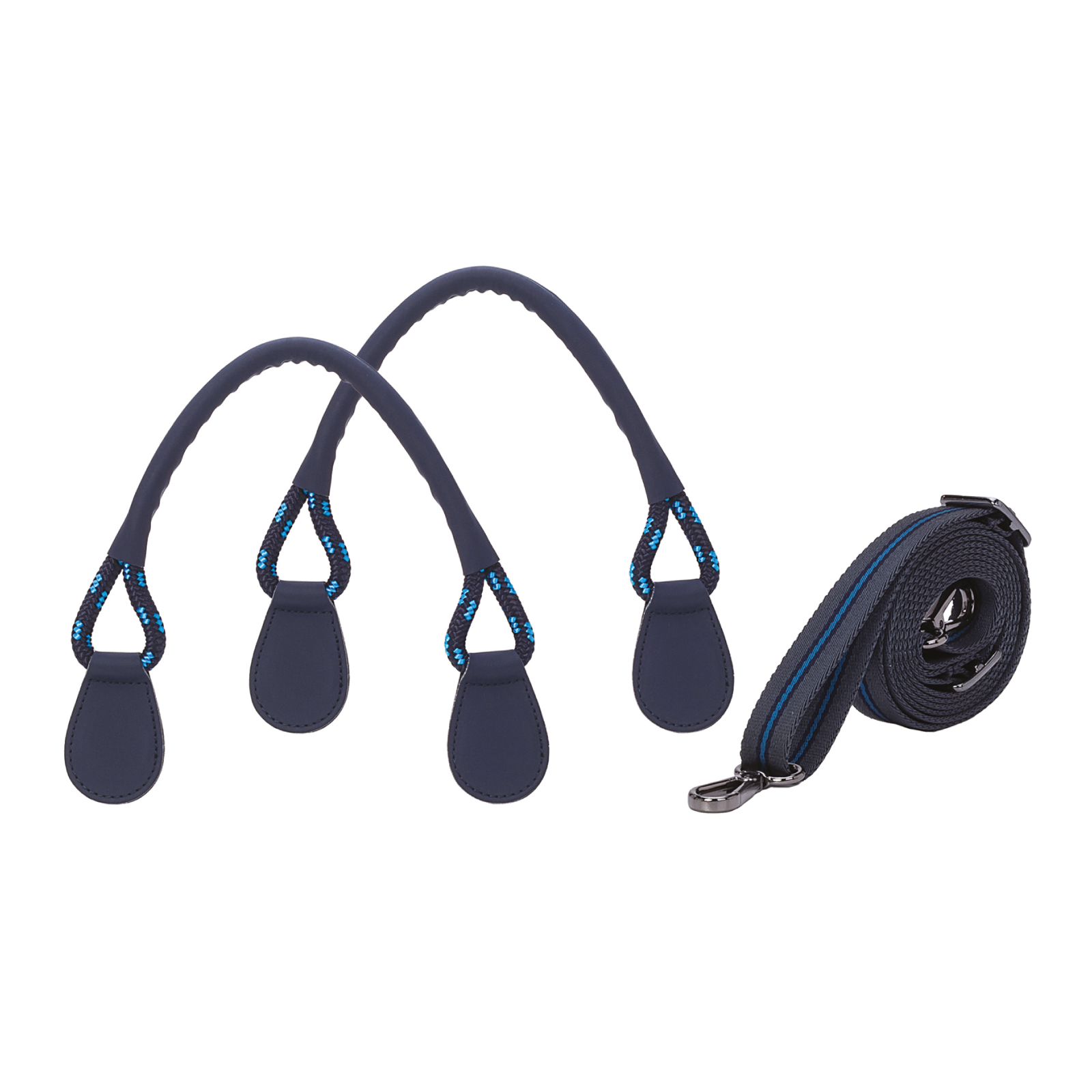 Uchwyty i pasek naramienny O bag square Gommato Blu