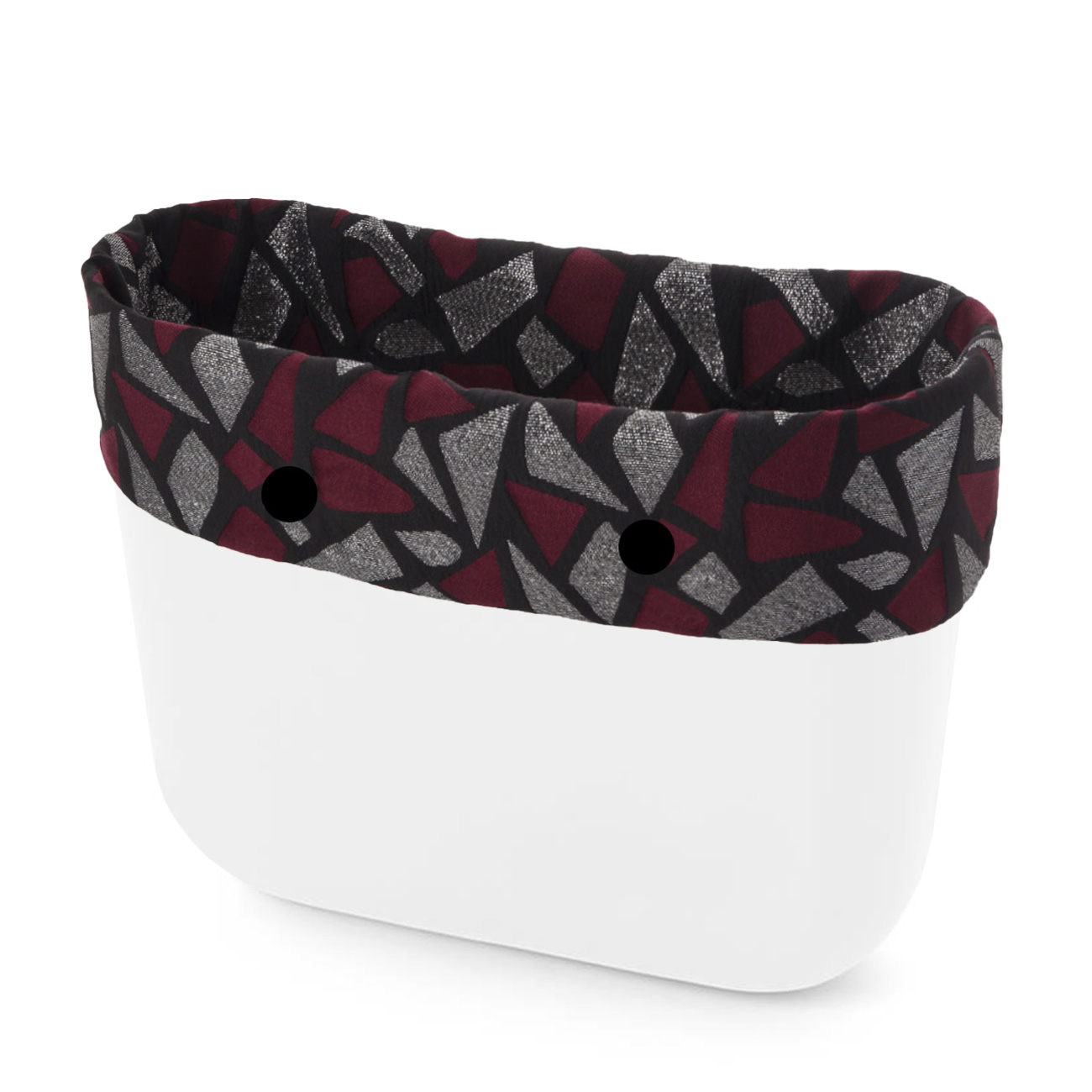 Opaska O bag standard Jaquard lurex Bordeaux nero