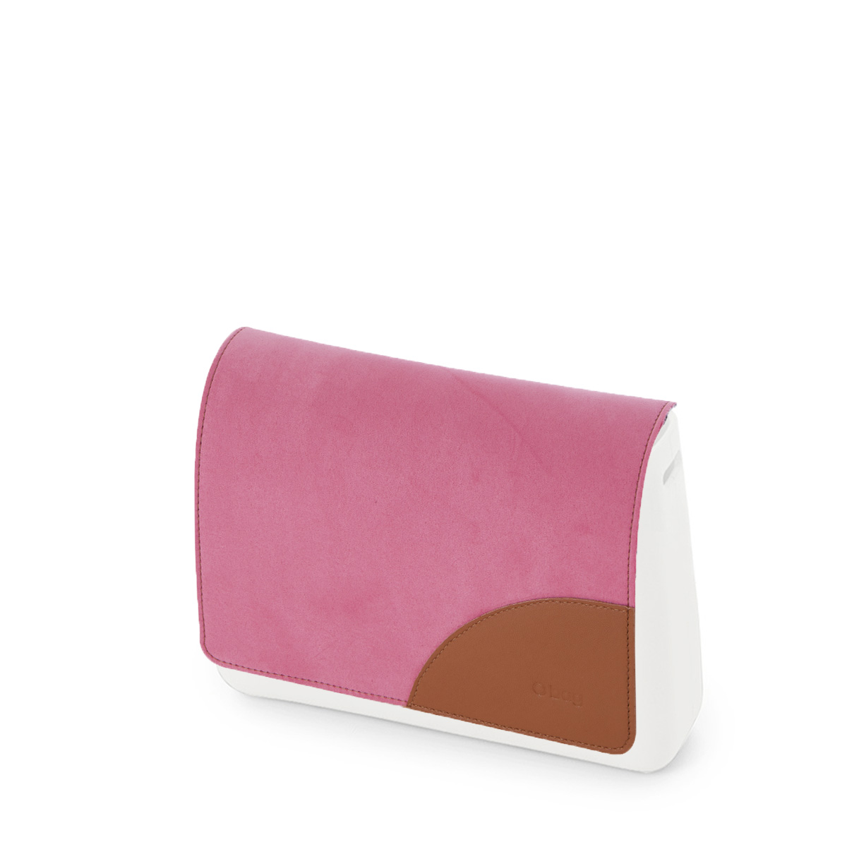 Klapka O bag glam Synthetic fibre Sangria