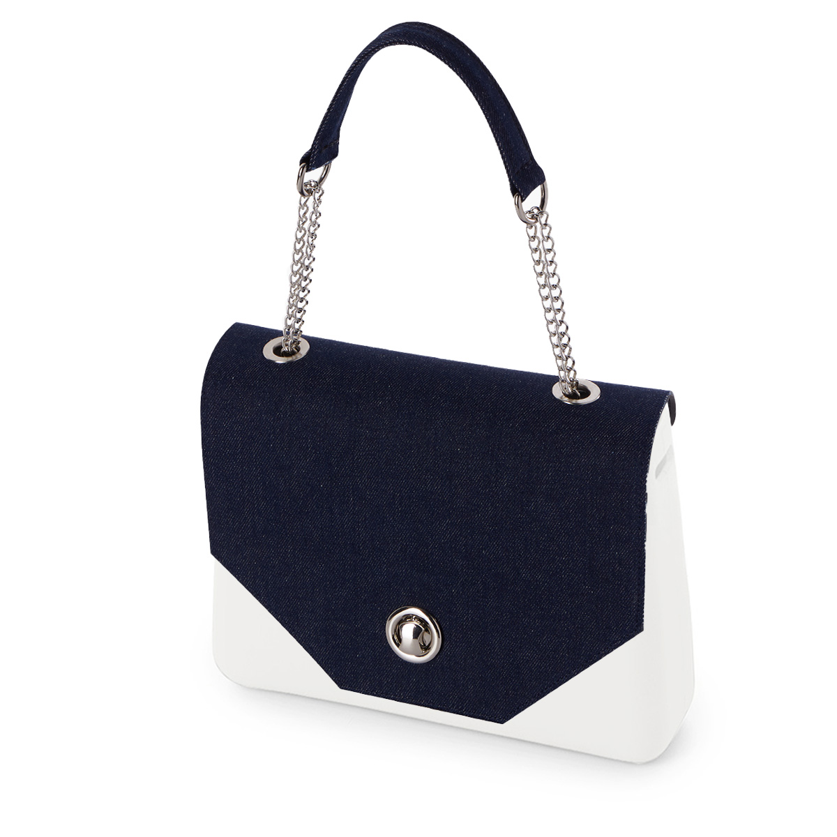Klapka O bag glam Denim con manichetto Denim Indigo