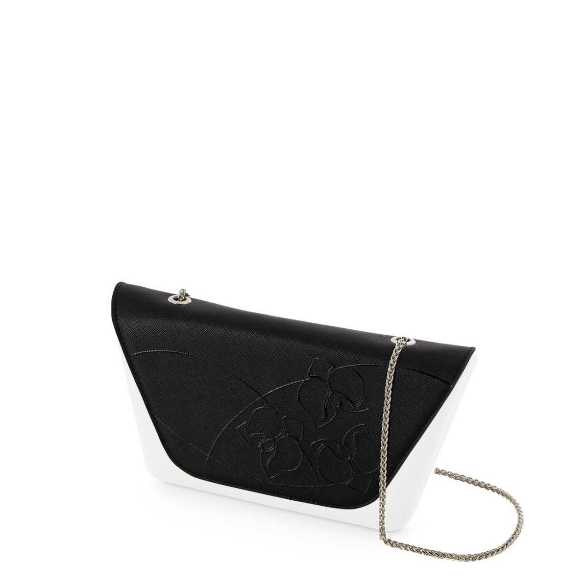 Klapka O bag sheen Saffiano orchidee Nero