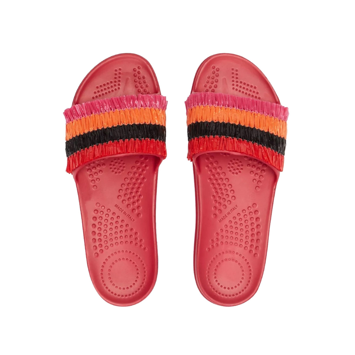 Klapki O slippers donna Rafia Granatina rozmiar 41 42