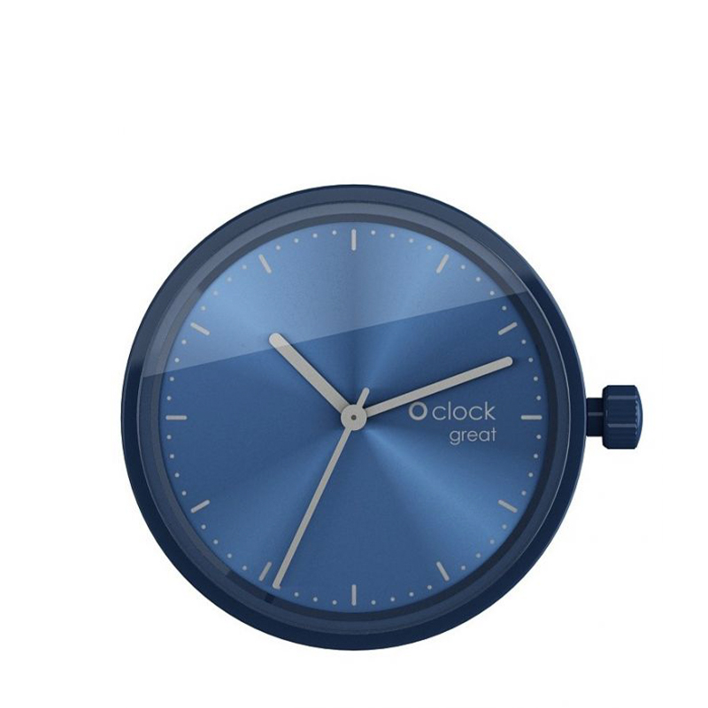 Mechanizm zegarka O clock great Soleil Blu argento