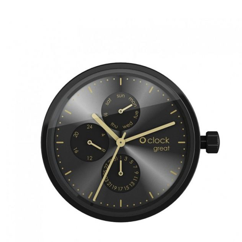 Mechanizm zegarka O clock great Date Nero oro