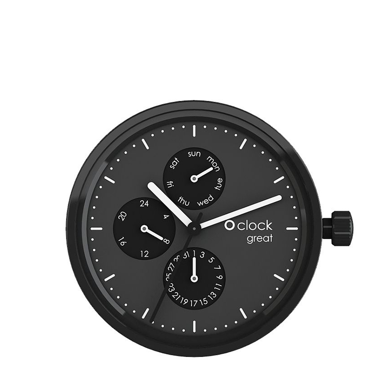 Mechanizm zegarka O clock great Date Nero