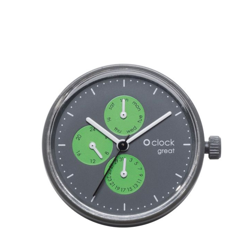 Mechanizm zegarka O clock great Date generico Fluo verde