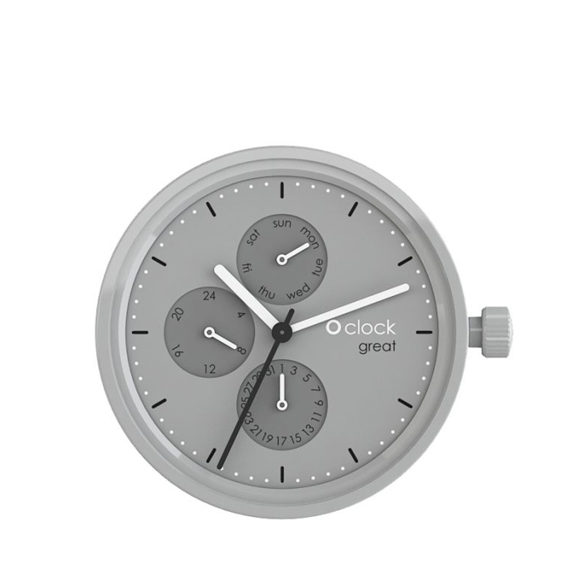 Mechanizm zegarka O clock great Date Grigio