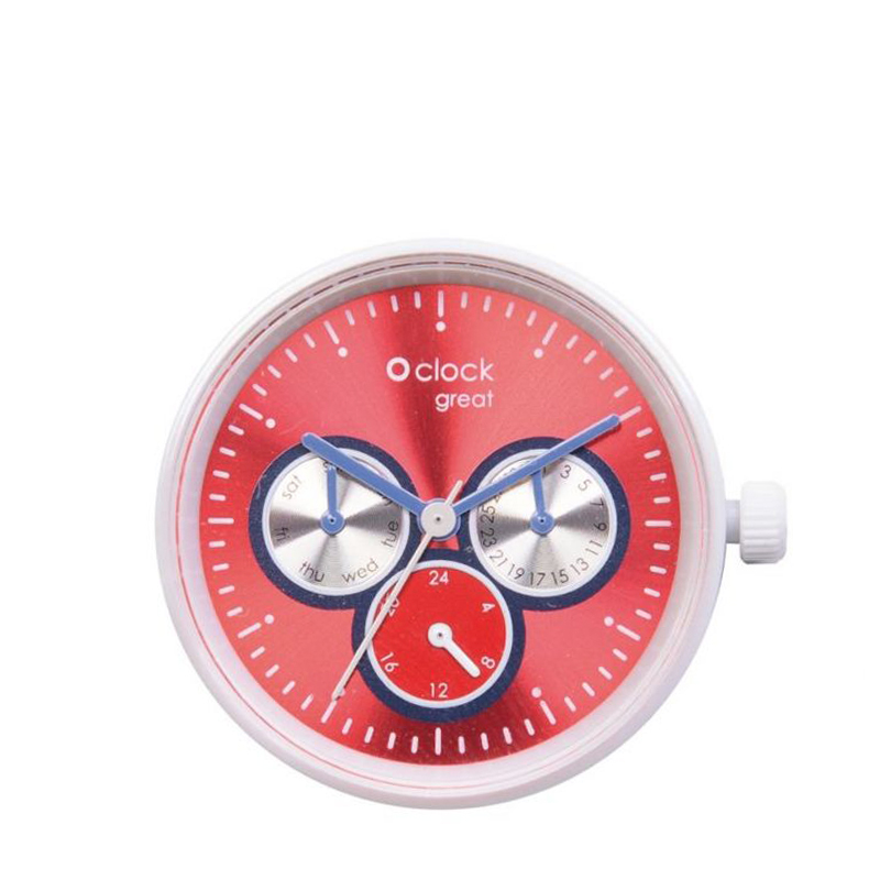 Mechanizm zegarka O clock great Date racing ocean race Rosso