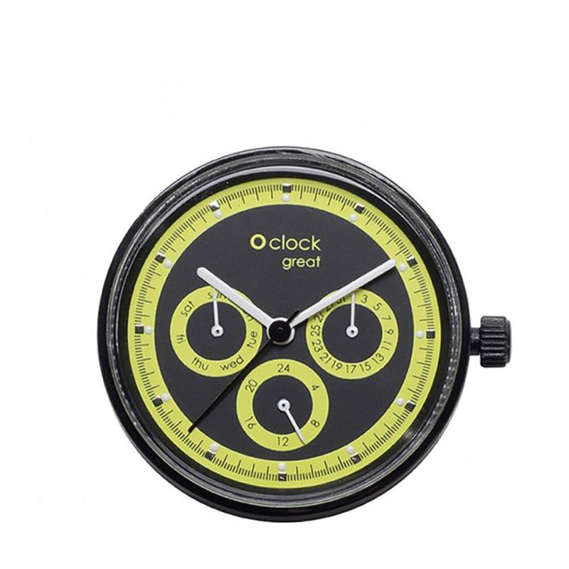 Mechanizm zegarka O clock great Racing Fluo lime