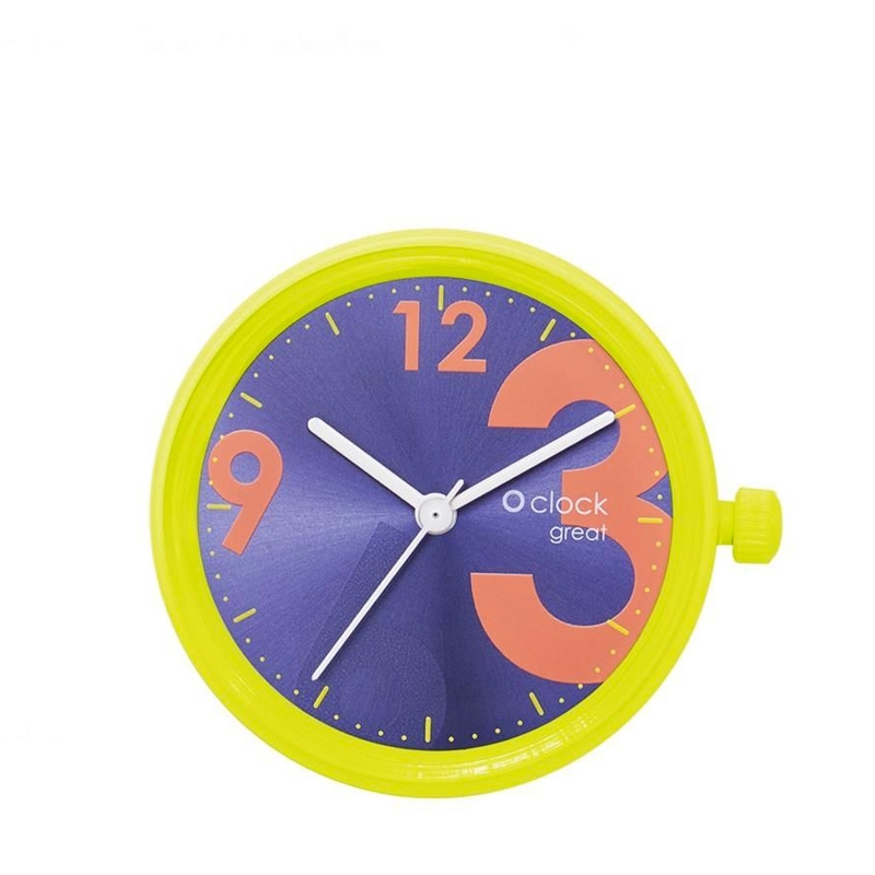 Mechanizm zegarka O clock great Soleil fluo numbers Ginestra