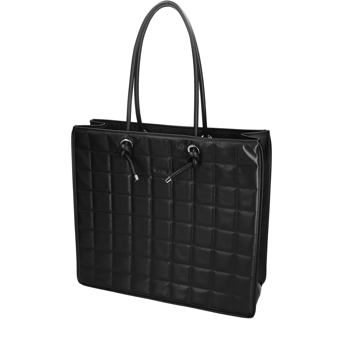 Torebka O bag knots Nappa effetto 3d Nero