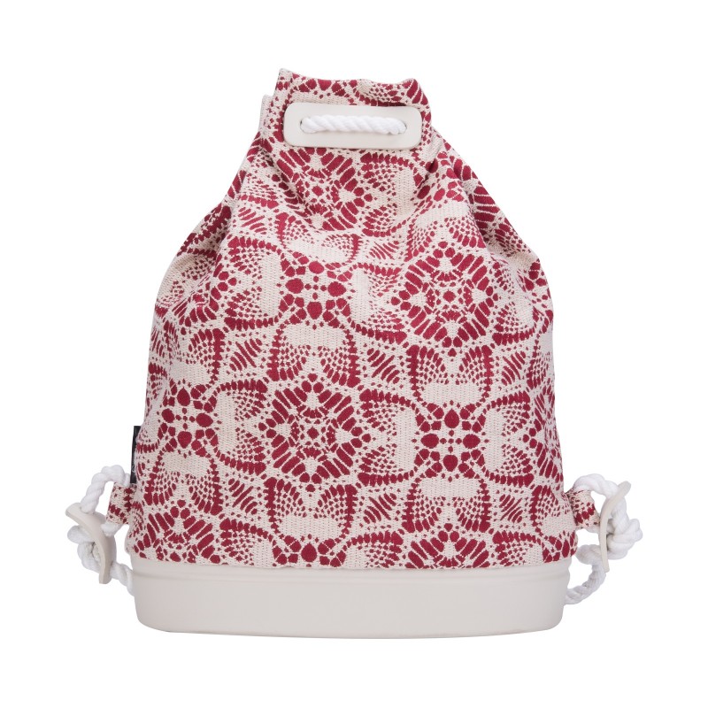 Plecak O bag 50 soft Tessuto riviera Rosso avorio