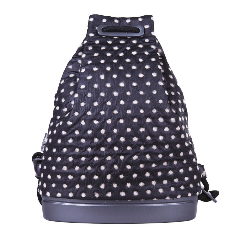 Plecak O bag 50 Soft Tesutto nylon pois Crema