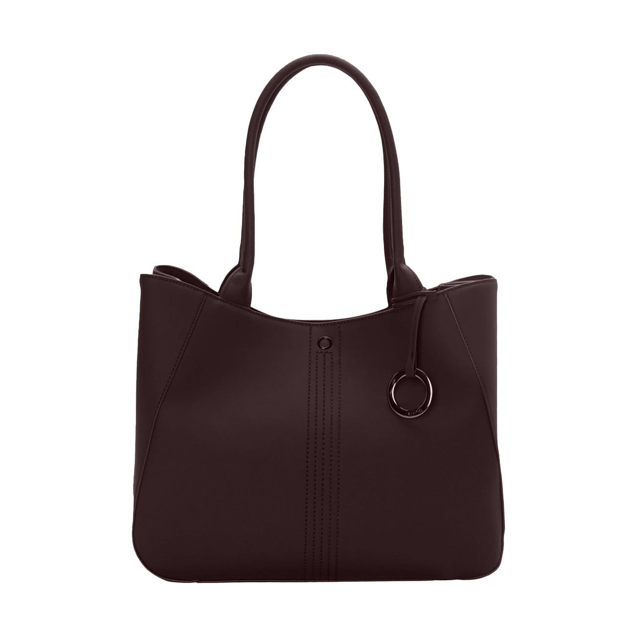 Torebka O bag Courmayer Tessuto Gommato Burgundy