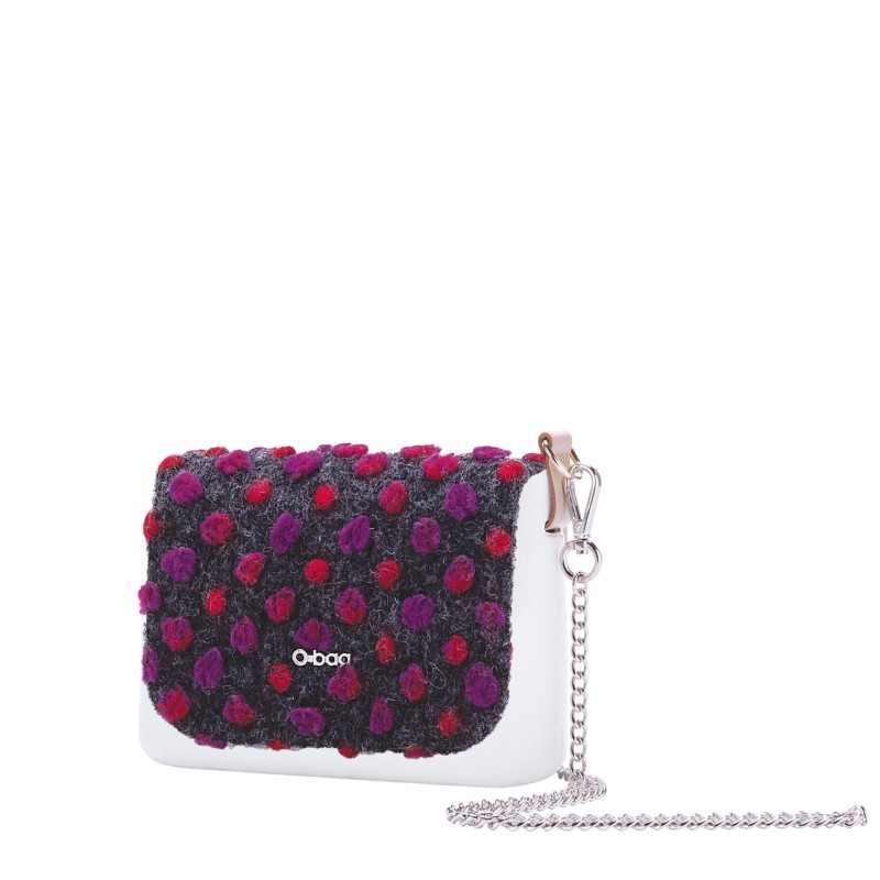 Klapka O bag pocket Folk pois Grigio scuro