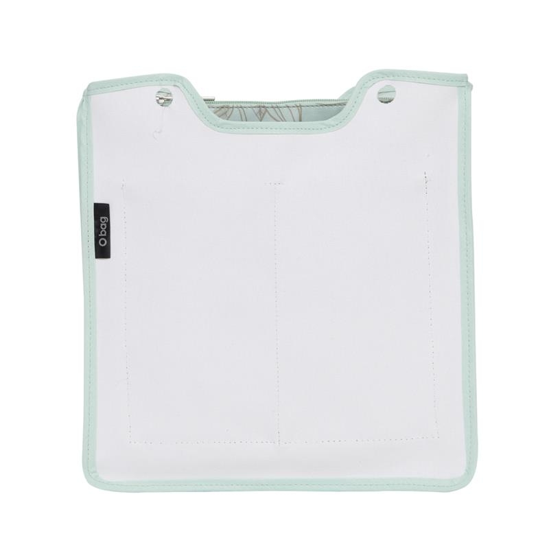 Organizer O bag square Stampa cocoa Turchese