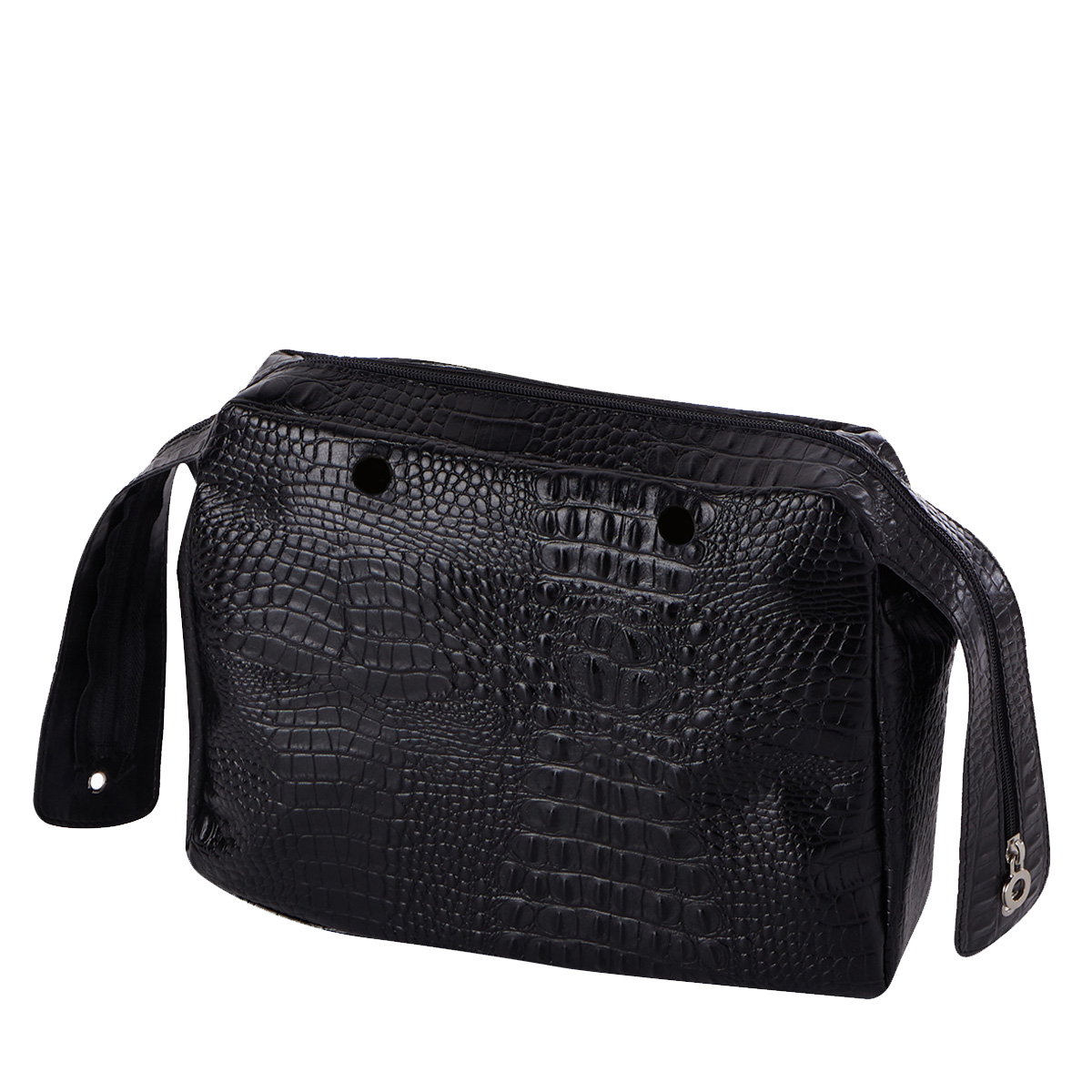 Organizer O bag reverse Coconut print Synthetic fibre Nero