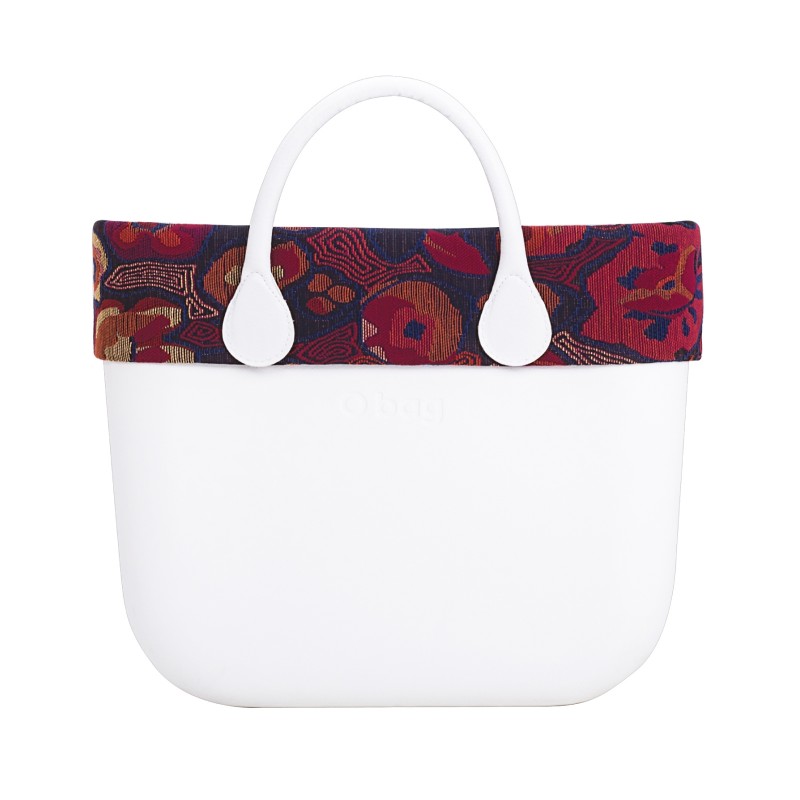 Opaska O bag standard Folk flowers Bordeaux