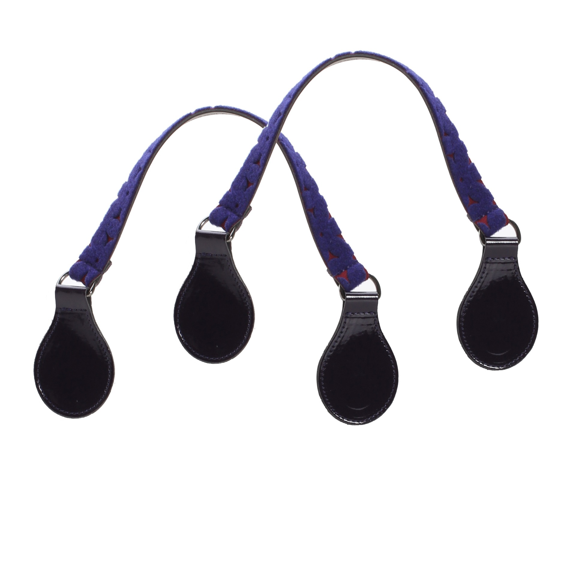 Uchwyty Obag Micro |Vernice+Feltro Bordeaux/Blu
