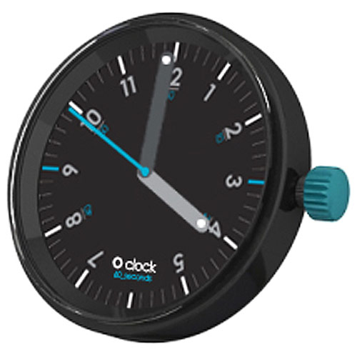Mechanizm zegarka O clock Czarno-zielony seconds