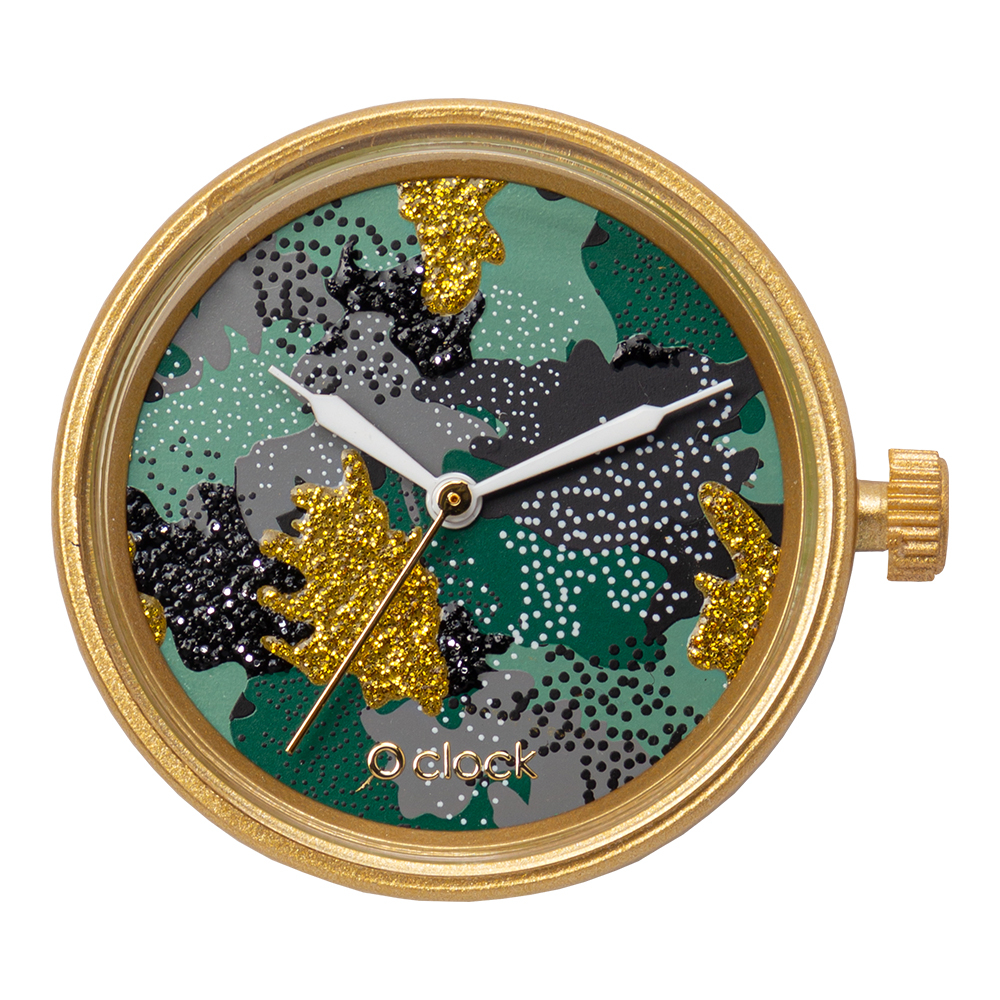 Mechanizm zegarka O clock Metal camouflage Military