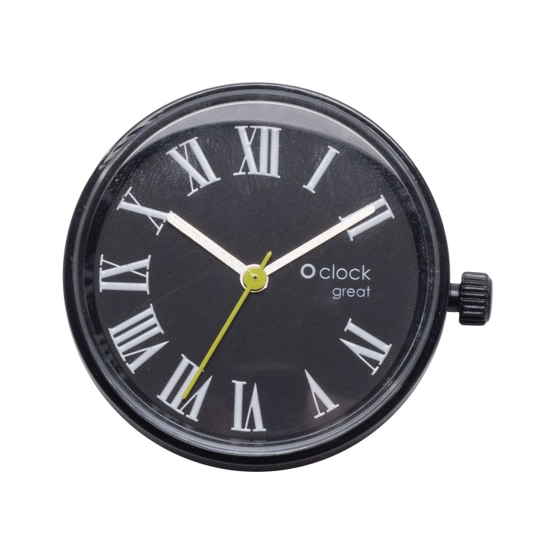 Mechanizm zegarka O clock great Numeri Romani Nero