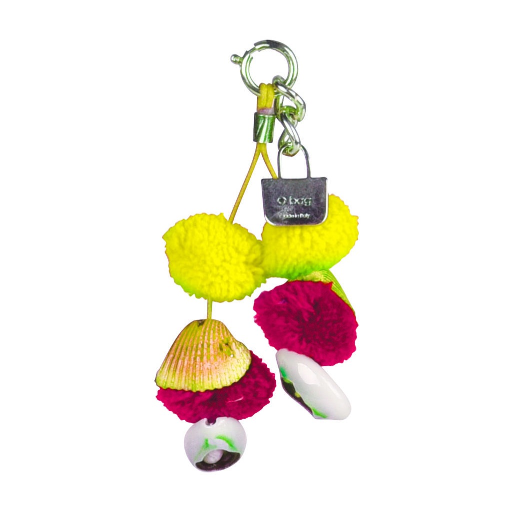 Zawieszka|O Drillas| Multi Pon Pon| Giallo/Corallo