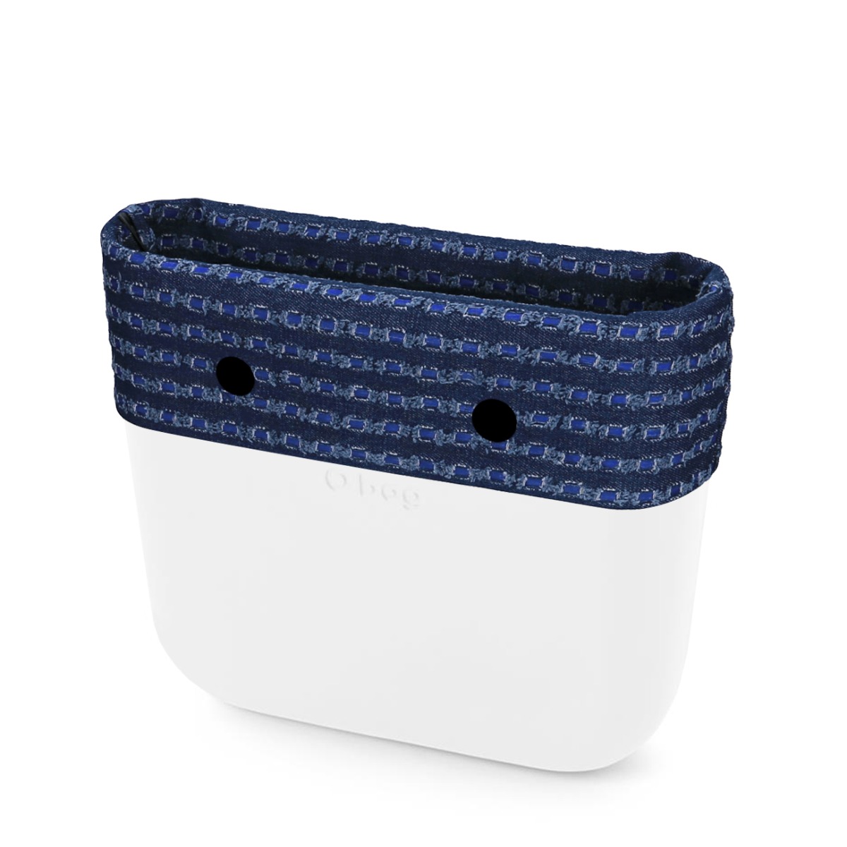 Opaska O bag mini Denim traforato Cobalto