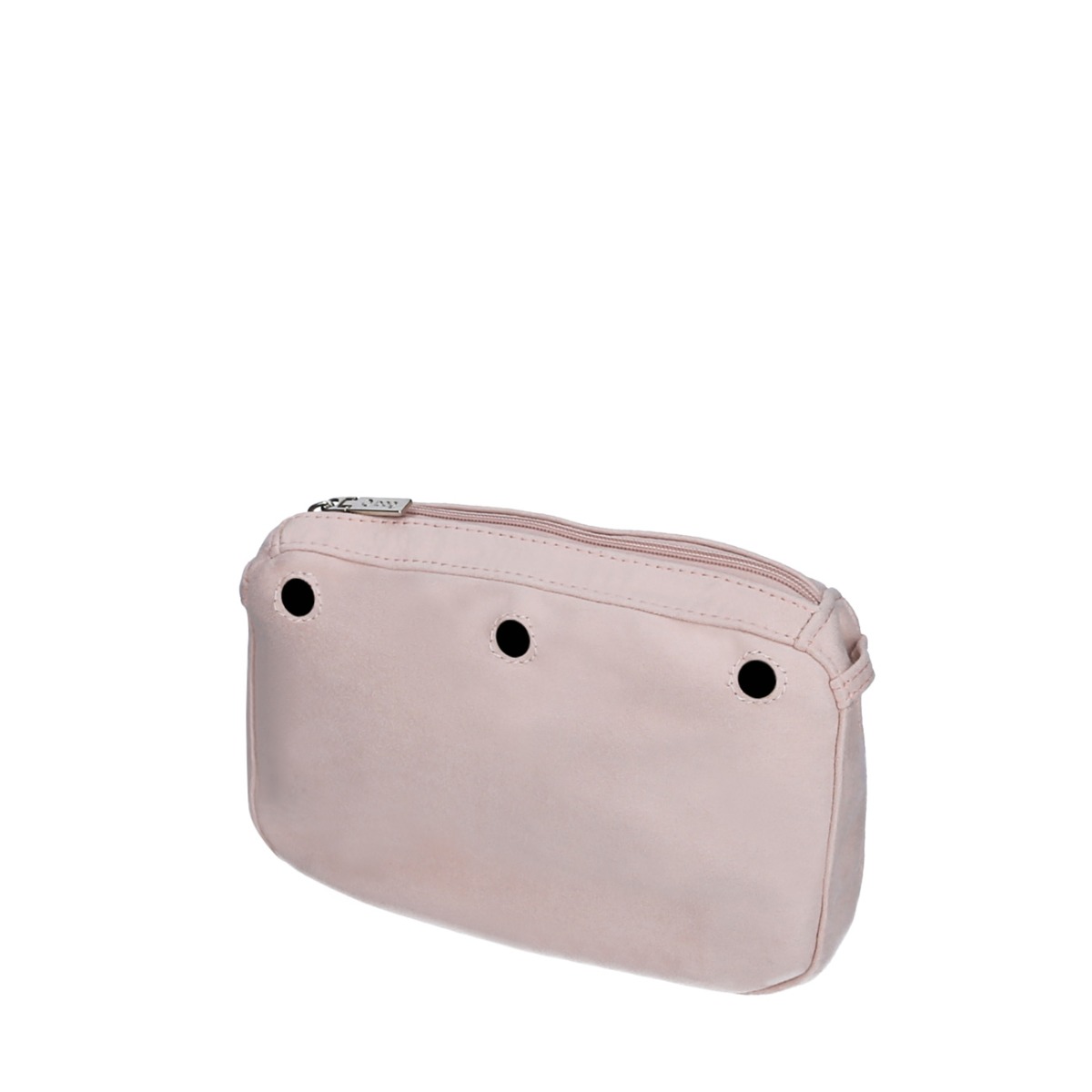 Organizer O bag glam Microfibra tinta unita Rosa smoke