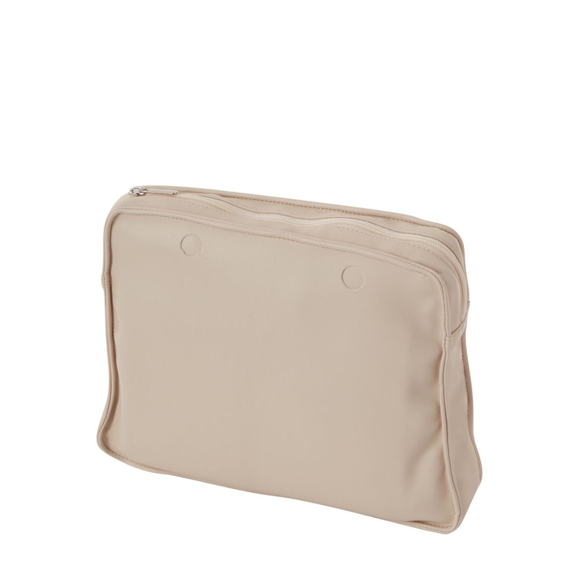 Organizer O bag reverse Passanti simil pelle nappa Sabbia