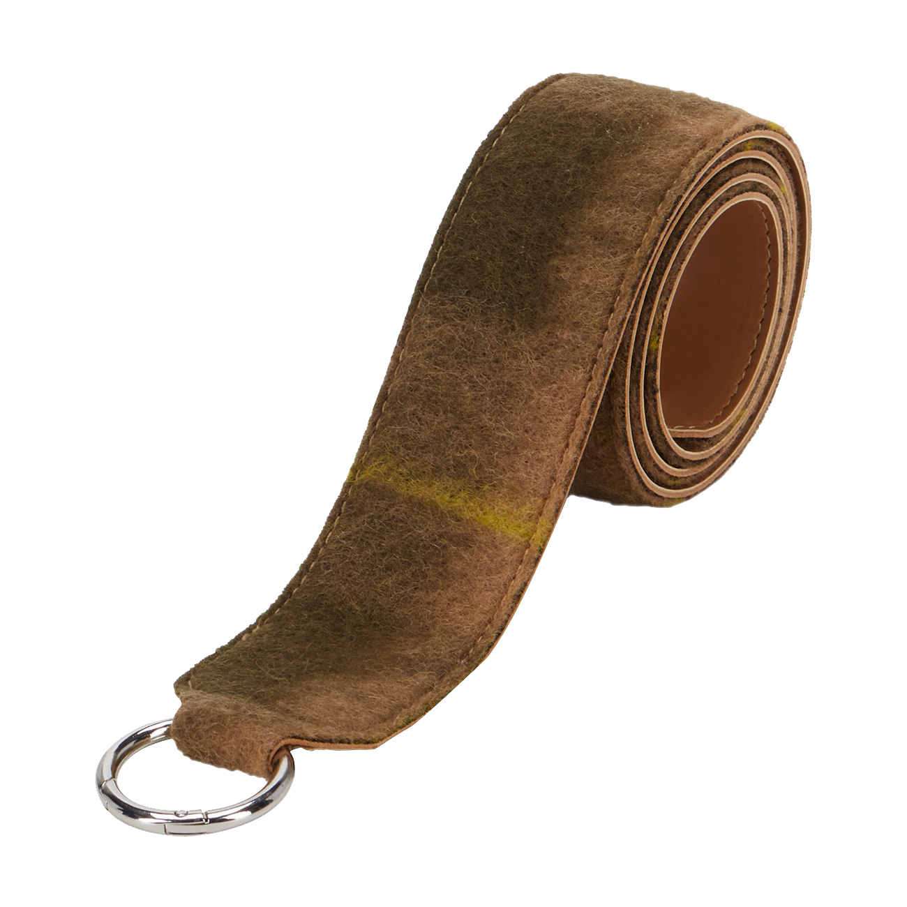 Pasek naramienny Fissa larga con moschettoni tessuto jaquard check effetto plaid Biscotto