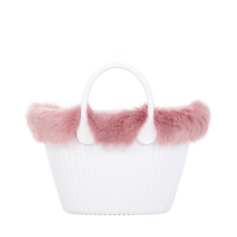 Opaska O bag knit mini Volpe Rosa smoke