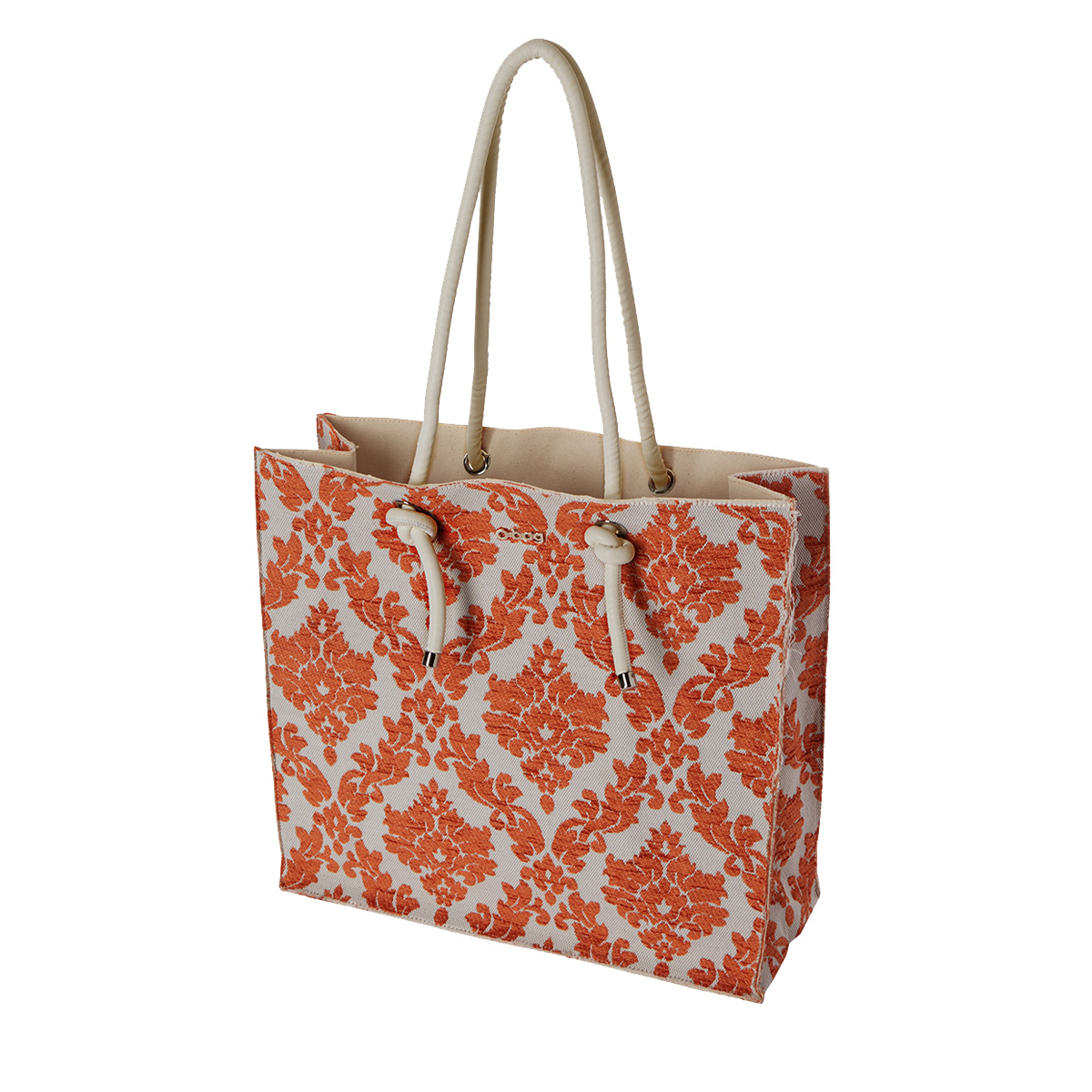 Torebka O bag knots Damascato ciniglia Ruggine