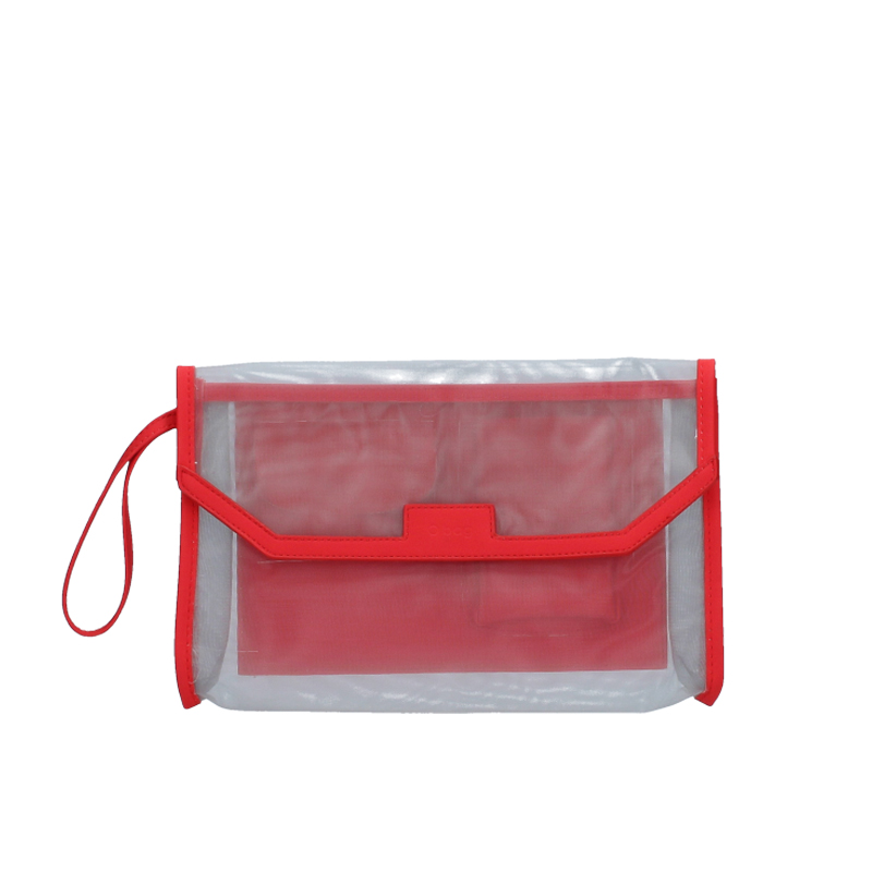 Kosmetyczka O bag Rete Rosso grigio