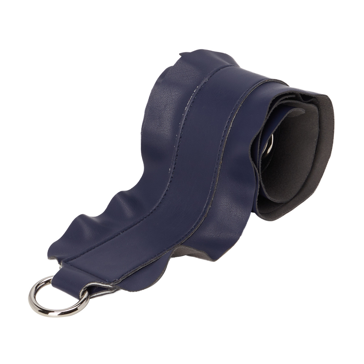 Pasek naramienny Rouche 110 con moschettoni simil pelle nappa Blu navy