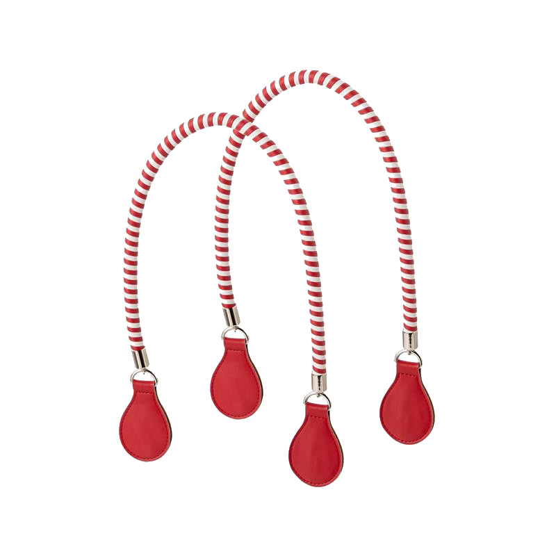 Uchwyty Spirale ecopelle bicolor Rosso