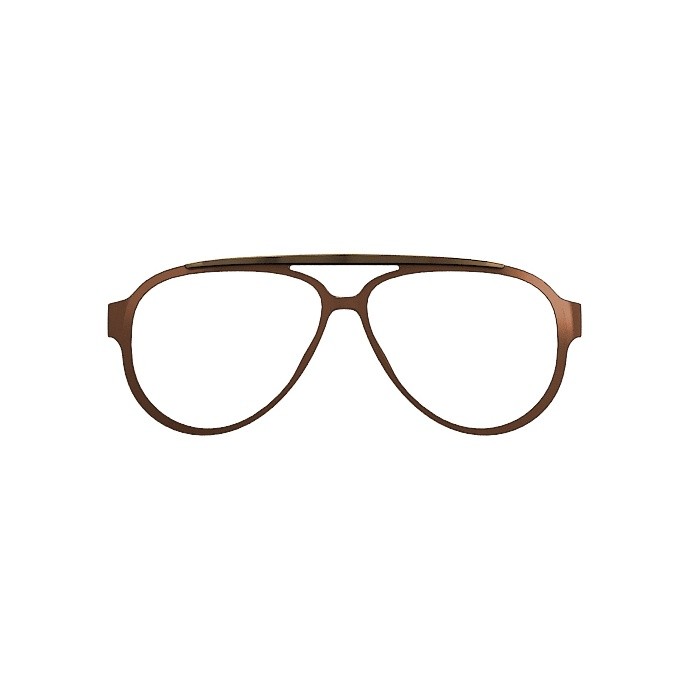 Front ramki O sun Aviator Testa di moro