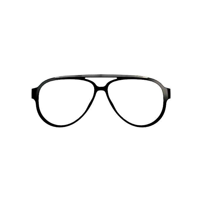 Front ramki O sun Aviator Nero
