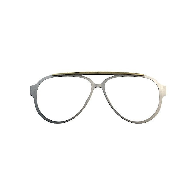Front ramki O sun Aviator Bianco