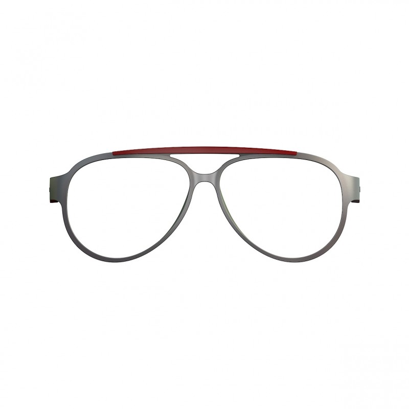 Front ramki O sun Aviator Argento